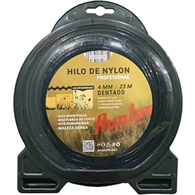 Immagine di Avalon Filo dentato Universale in Nylon per decespugliatore e Tosaerba (4 mm x 23 m)