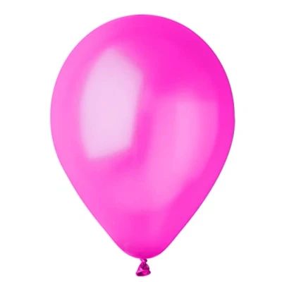 Immagine di Busta 100 palloncini perlati in lattice naturale Premium Quality G120 (Ø 33cm / 13&quot;), rosa fucsia perlato