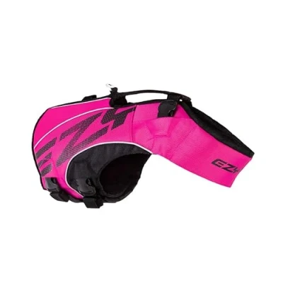Immagine di EzyDog DFD X2 Giubbotto di salvataggio per cani taglia piccola, media e grande, gilet con manico (3XS, rosa)
