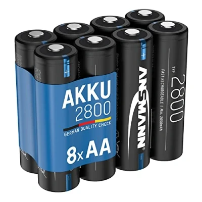Immagine di Ansmann Batterie AA Mignon tipo 2800 (min. 2650 mAh, 4 unità.) Confezione da 8