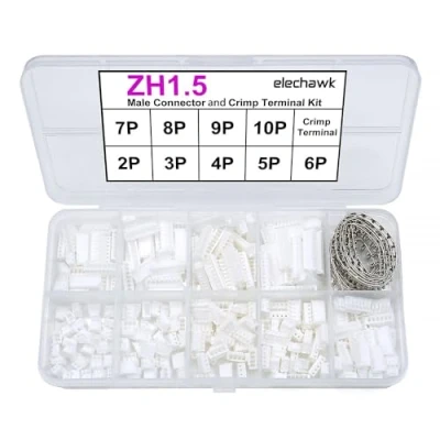 Immagine di Connettori ZH 1.5MM e kit terminale a crimpare compatibile con connettore JST 1.5 alloggiamento 2/3/4/5/6/7/8/9/10 pin
