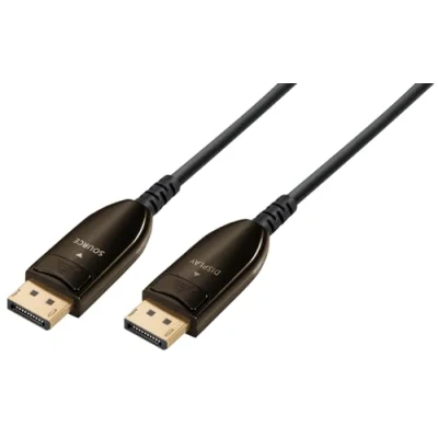 Immagine di Maxtrack Displayport / Fibra ottica Cavo Spina DisplayPort, 20.00 m Nero C 509 20 ML #####8K UHD