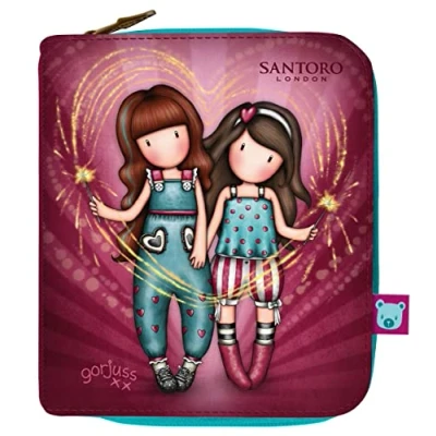 Immagine di safta, Portafoglio Gorjuss Fairground Fireworks 10 x 12 3 cm Unisex Bambini e ragazzi, multicolore, Talla única