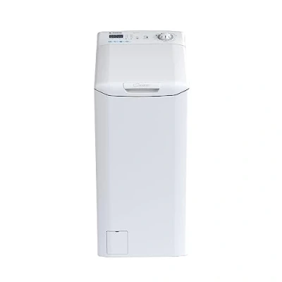Immagine di Candy Smart CST06L3/1 11 Lavatrice a Carica dall&#039;Alto, 6 Kg, 100 Giri, 16 Programmi, Connettività NFC, Partenza Ritardata, Classe C, 41x60x86 cm, Bianco