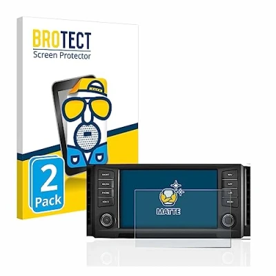 Immagine di brotect Pellicola Protettiva Opaca per Seat Leon 5F 2018 Media System Plus 2016 8&quot; Anti Riflesso (2 Pezzi)