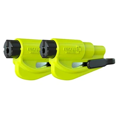 Immagine di Resqme GBO RQMTWIN YELLOWFLUO Accessorio di Sicurezza 2 in 1 per Portachiavi, Giallo (Saftey Yellow), Pezzi