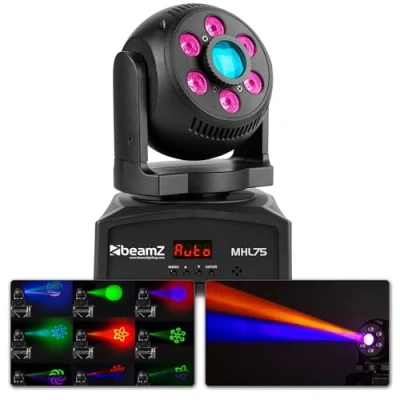 Immagine di moving head BeamZ MHL75 hybride LED met wash en Spot effect gobo&#039;s!