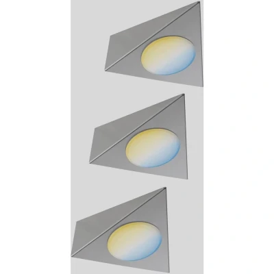 Immagine di Paulmann CC Start Trigo Lampada sottopensile Kit da 3 2.10 W Bianco caldo Nickel