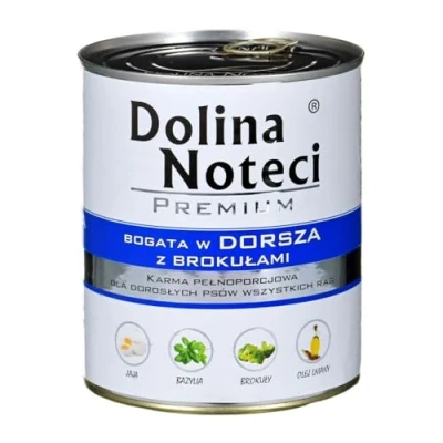Immagine di Cibo secco per cani DNP Sp. z o o. Dolina Noteci Dog 800G COD/Broccoli Can / 12