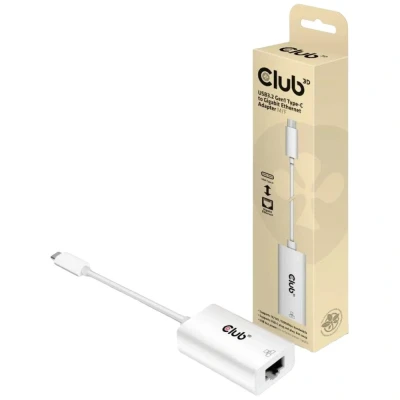 Immagine di club3D Adapter USB 3.2 Typ C RJ 45 Adattatore 10 / 100 1000 MBit/s C®, RJ45