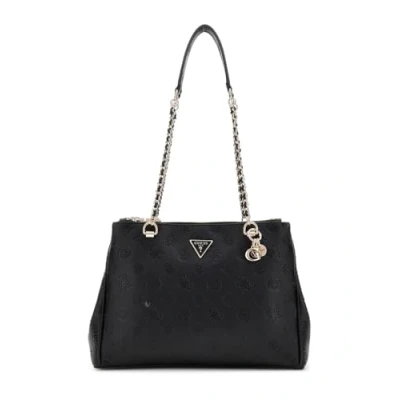 Immagine di Guess Cresidia Status Satchel Borsa a mano, Donna, Taglia: One Size, Black