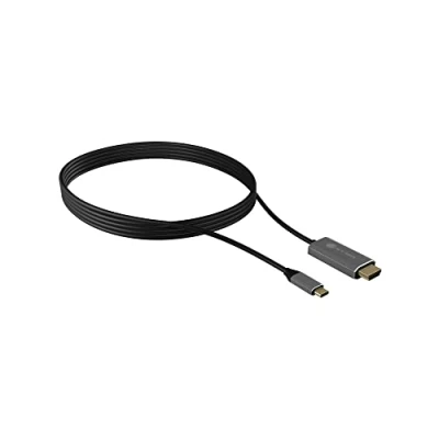 Immagine di ICY BOX HDMI Cavo Spina A 1.8 m Nero, Argento 60373 UHD 4K;