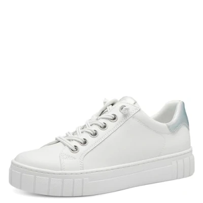Immagine di MARCO TOZZI Sneakers Donna Basse con Suola Grossa Lacci, Bianco (White Comb), 39 EU