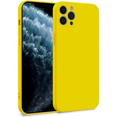 Immagine di MyGadget Cover per iPhone 11 Pro Max Custodia in Silicone Morbido a Doppio Strato Case con Protezione Fotocamera &amp; Fodera Interna Antigraffio Giallo