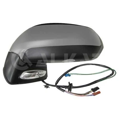 Immagine di Specchio retrovisore esterno Alkar 6129858 Sx con la prima mano elettrico termico, memoria, ribaltabile/ripiegabile elettricamente, tonalità blu,