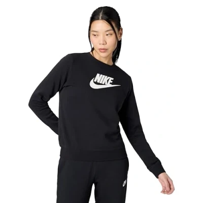 Immagine di Nike Sportswear W NSW CLUB FLC GX CREW STD Felpa, Donna, Taglia: Small, Black/white