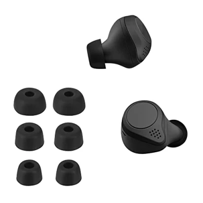 Immagine di kwmobile 6x Auricolari di ricambio compatibile con Jabra Elite 7 Pro/Elite Active Gommini sostitutivi in Silicone 3 Misure nero