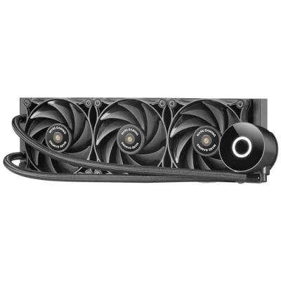 Immagine di Mars Gaming ML PRO360, Raffreddatore a Liquido Professionale CPU, TDP 600W, 3x Ventole FDB Ultra silenziose, Pompa Opti Chamber con Anello di Illuminazione Bianca, Multisocket Universale, Nero