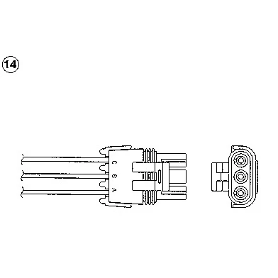 Immagine di NGK 91204 Sonda lambda 3 RENAULT: TWINGO 1, OPEL: Vectra B SW