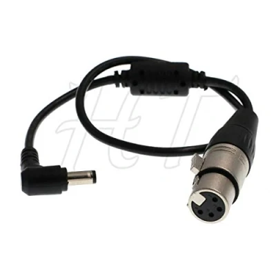 Immagine di Cavo di alimentazione per monitor DSLR XLR a 4 pin femmina DC 5,5 x 2,5 mm, fotocamera Blackmagic Design Studio