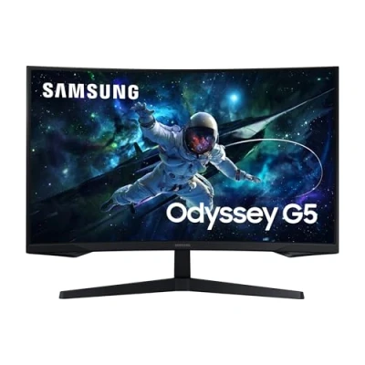 Immagine di Samsung Odyssey G5 S32CG554EU Monitor da gioco ERP G (A G) 81.3 cm (32 pollici) 2560 x 1440 Pixel 16:9 1 ms DisplayPort, HDMI ™, Cuffie (jack 3,5 mm) VA