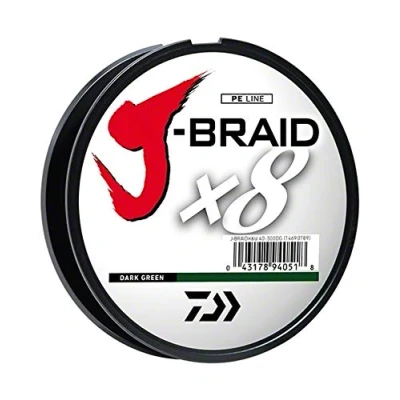 Immagine di Daiwa j Braid 300 m 8 Strand Woven Round Line, Unisex, Chartreuse