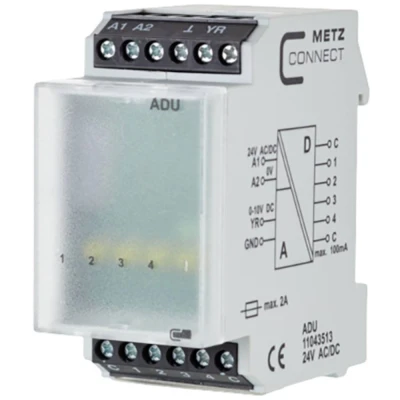 Immagine di Convertitore analogico/digitale 24, 24 V/AC, V/DC (max) Metz Connect 11043513 1 pz.