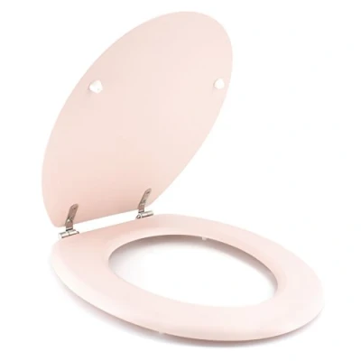 Immagine di Gelco Design Dolce Sedile WC, Legno ingegnerizzato, Rosa, 44 x 37,5 5,5 cm
