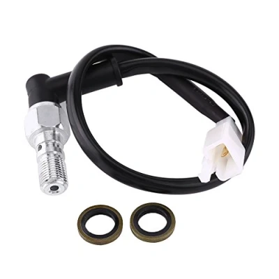Immagine di interruttore del freno KIMISS, della luce posteriore pressione idraulico motociclo universale Bullone cavo(M10*1.25MM)
