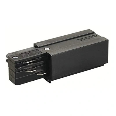 Immagine di Eutrac 145520 Componente per sistema su binario ad alta tensione Kit connettori Voeding Nero