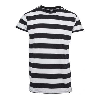 Immagine di Urban Classics Block Stripe TEE Tshirt con stampa, Uomo, Taglia: XL, Black/white