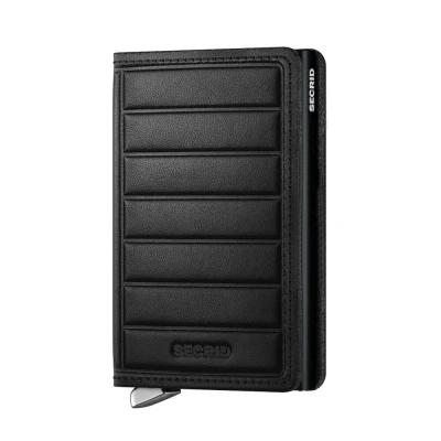 Immagine di Secrid Slimwallet Emboss Lines Black Incisione gratuita