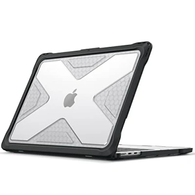 Immagine di FINTIE Custodia Compatibile con MacBook Air M3 M2 13.6 Pollici 2022 2024 (Modello A3113/A2681), Antiurto Robusto Case Bordo in TPU, Nero