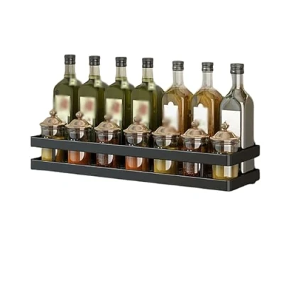 Immagine di XINWEIOZ Portaspezie da Appendere, Cucina, a Parete, Organizer per Barra degli Attrezzi Cucina e Bagno,40CM,A