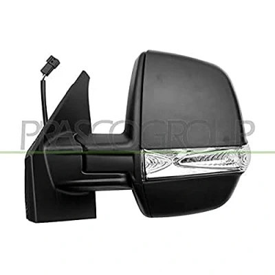 Immagine di Specchio retrovisore esterno Prasco FT9107334 Sx nero elettrico termico, regolabile dall&#039;interno FIAT: Doblo II Van / Station Wagon