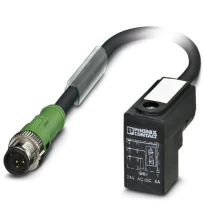Immagine di SAC 3P M12MS/0,3 PUR/C 1L Z 1400784 Phoenix Contact Contenuto: 1 pz.