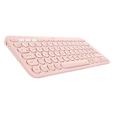 Immagine di Logitech K380 Tastiera, Layout Inglese QWERTY Rosa