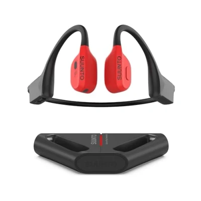 Immagine di SUUNTO Wing Cuffie Conduzione Ossea Senza Fili, Auricolari Sport Bluetooth 5.2 Wireless Open Ear Impermeabili IP67, Controllo del Movimento della Testa, Luce LED, Autonomia di 10 Ore, per Corsa