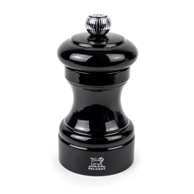 Immagine di PEUGEOT Macinapepe Bistro 10 cm Classica regolazione della macinatura In legno con sigillo PEFC laccato nero