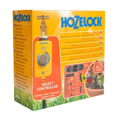 Immagine di Hozelock Kit di irrigazione a goccia Raccordo innesto Lunghezza del tubo flessibile: 15 m 2804 1240