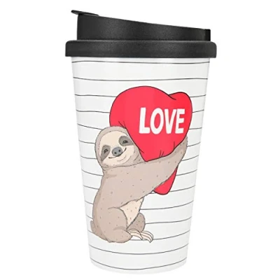 Immagine di Depesche 2180.042 Tazza in plastica con motivo Love, 350 ml, multicolore