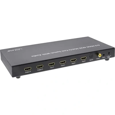 Immagine di INLINE HDMI Matrix Umschalter elektronisch 4 Eingaenge auf 2 Ausgaenge 4K2K FullHD 3D