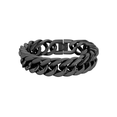 Immagine di PROSTEEL Bracciale Uomo a Catena Cubana Grossa Robusta Acciaio Dorato, Inossidabile Placcato Oro 18K, Lunghezza 21 cm, Larghezza 12 mm, Oro, con Confezione