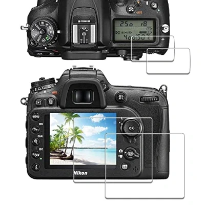 Immagine di iDaPro pellicola in vetro temperato per Nikon D7100 D7200 + protettiva proteggi schermo