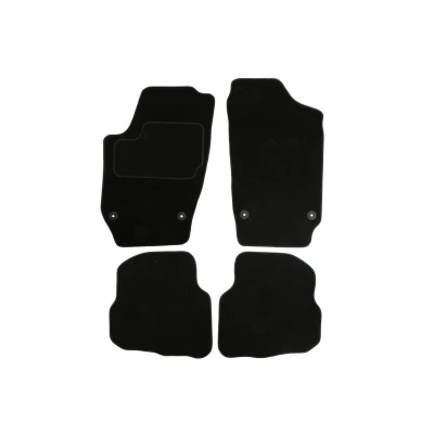 Immagine di MAMMOOTH A041 VW335 PRM 01 Set tappetino Tessile anteriore e posteriore 4 nero VOLKSWAGEN: Polo IV Hatchback