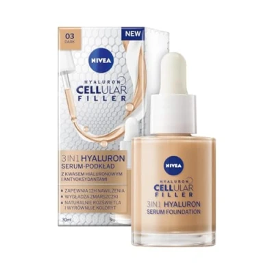 Immagine di NIVEA Cellular Filler 3 in 1 Siero ialuronico per fondotinta, 30 ml