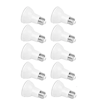 Immagine di Rysa Light Confezione da 10 lampadine LED Par20 e27, equivalenti a alogene 7 W, 50 90 V 265 V, 2700 K 3000 K, luce bianca calda, angolo di fascio 40 gradi, 550 lumen.
