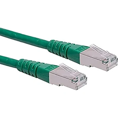 Immagine di Roline 21.15.1403 RJ45 cavo di rete, patch CAT 6 S/FTP 20.00 m Verde doppia schermatura 1 pz.