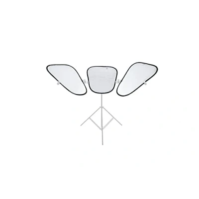 Immagine di Manfrotto LL LR2903 Kit 3 Pannelli Bifacciali, Triflector MkII, Argento/Bianco