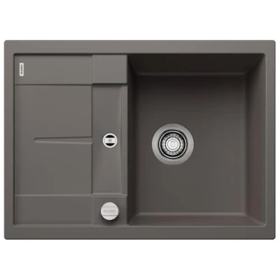 Immagine di BLANCO METRA 45 S Compact 527285, SILGRANIT grigio vulcanico, reversibile, con comando di scarico